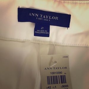 NWT! Ann Taylor White Pants w/side zip